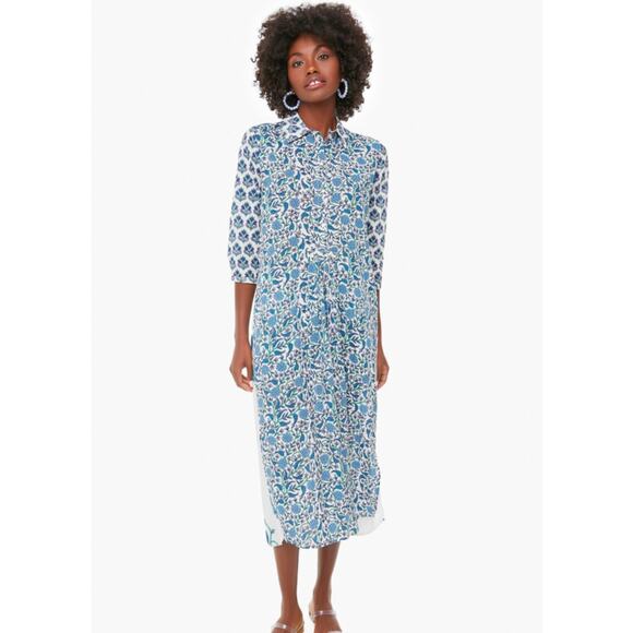 Ro's Exclusive Cornflower Blue Brooklyn Long Dress Size Medium - Picture 2 of 8